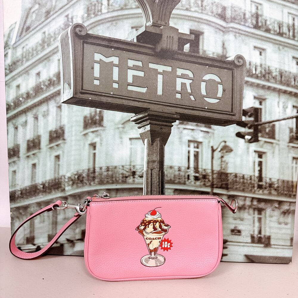 Coach CU251 Nolita 19 With Sundae Graphic IN Cherry Blossom